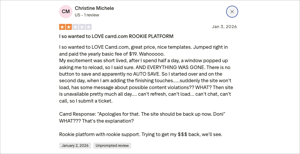 revis&atilde;o da carrd