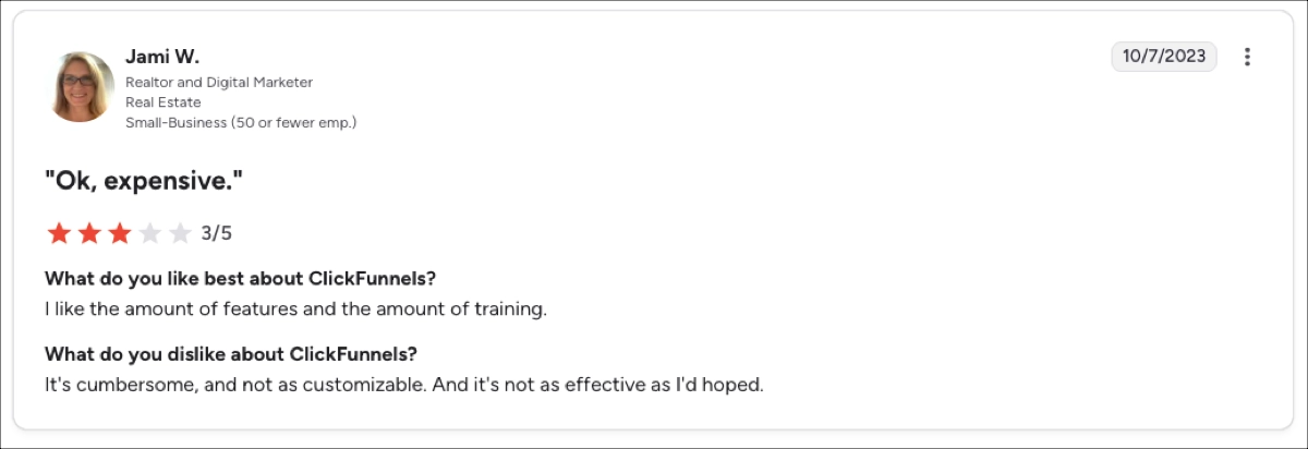 ClickFunnels Bewertung - teuer