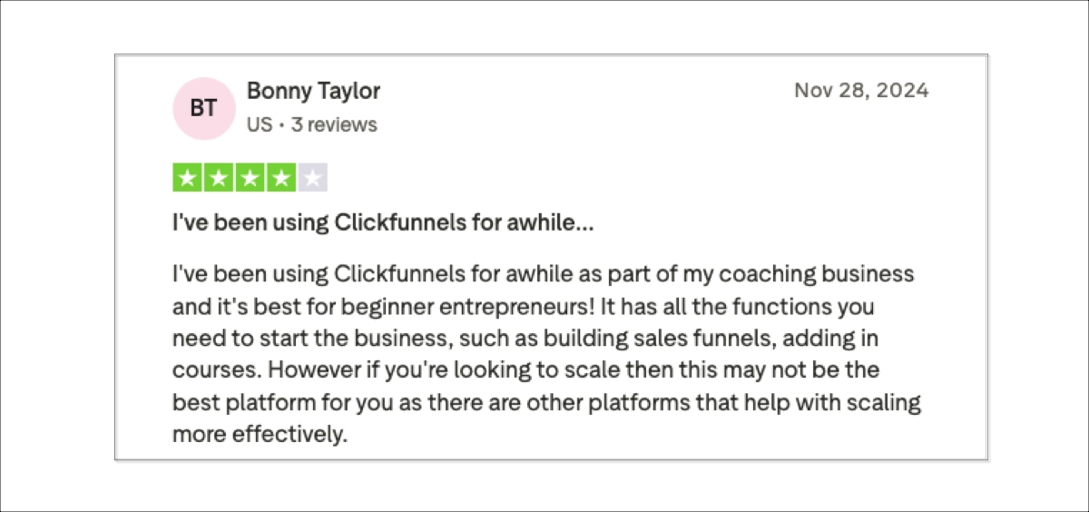 review of ClickFunnels, sales funnel software