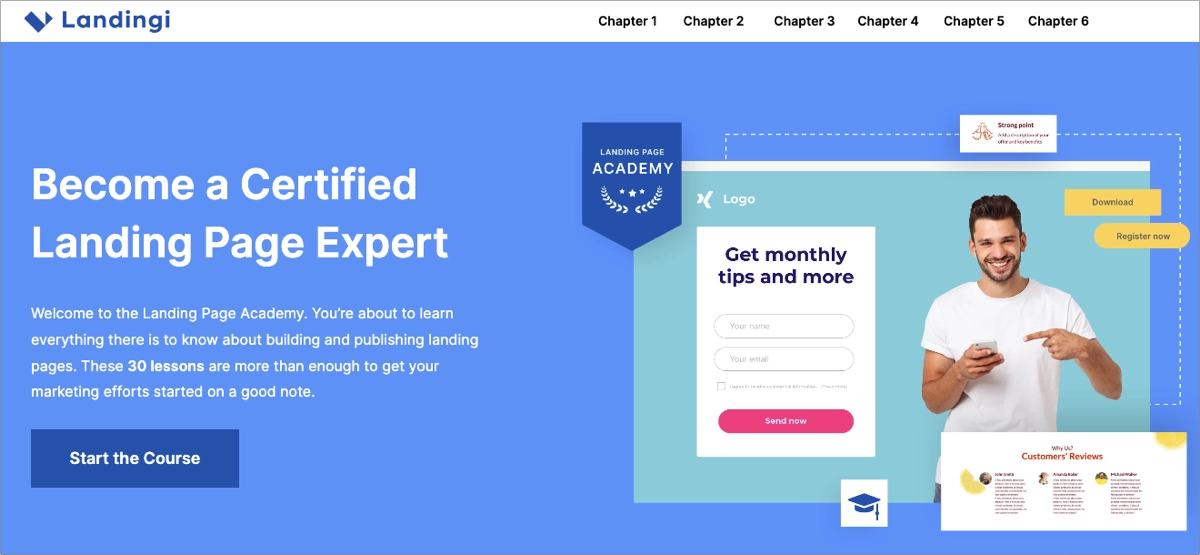 best landing page course for lead generation