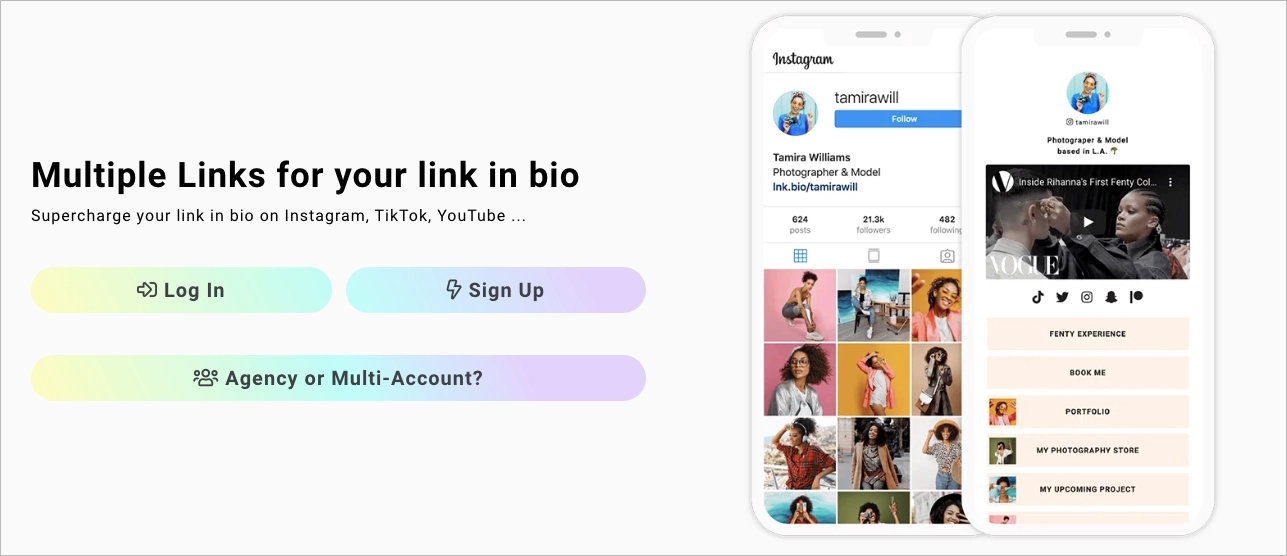 Lnk.bio - p&aacute;gina inicial