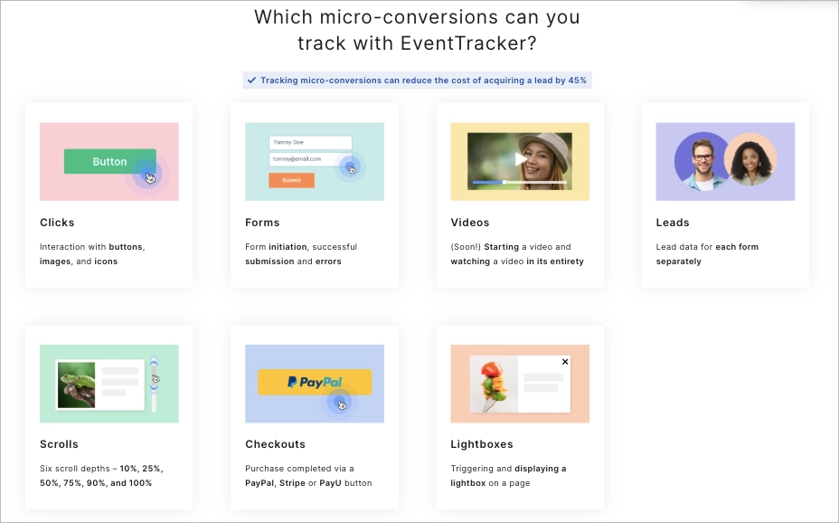 events you can track on EventTracker