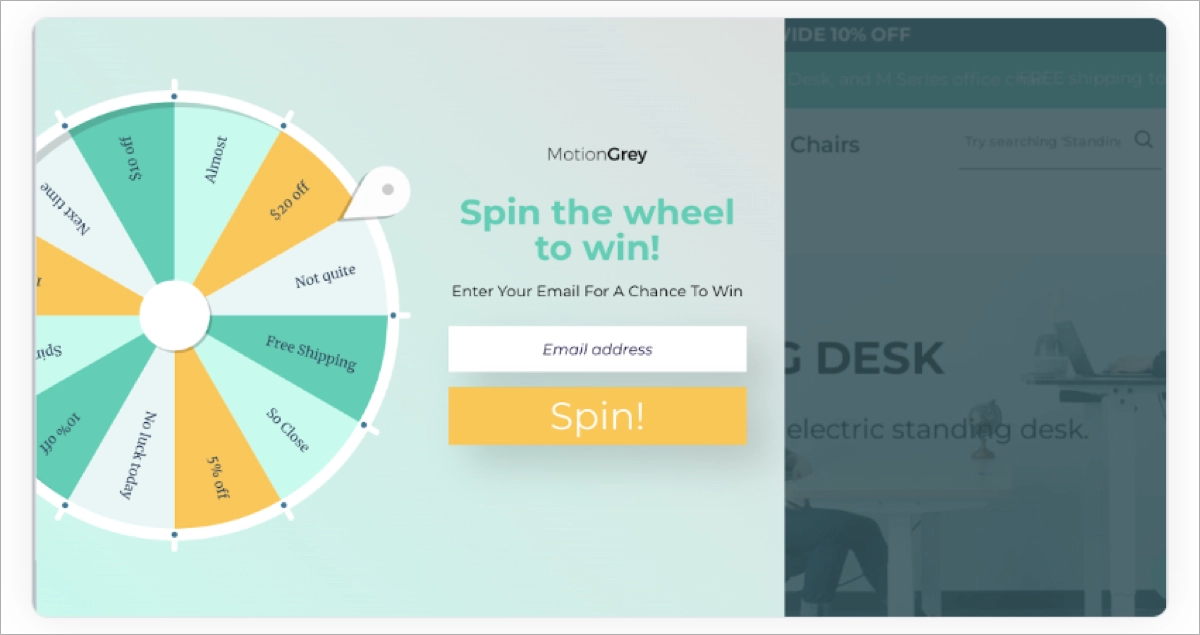 fomo marketing example - gamification