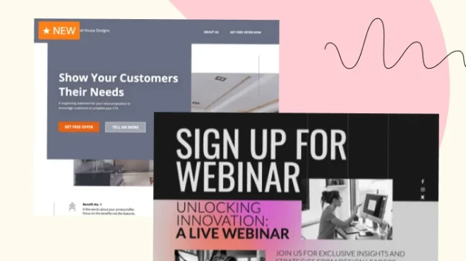 Step 2. Build landing page