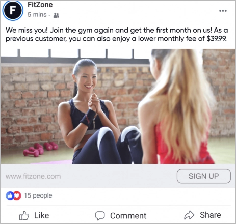 ejemplo de anuncio de remarketing