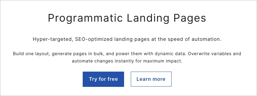 Skalierung Landing Pages