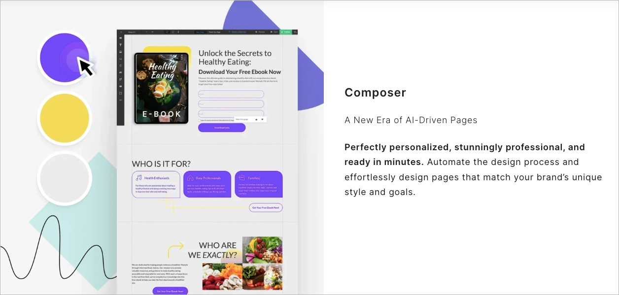 Details about Landingi's Composer - AI landing page generator