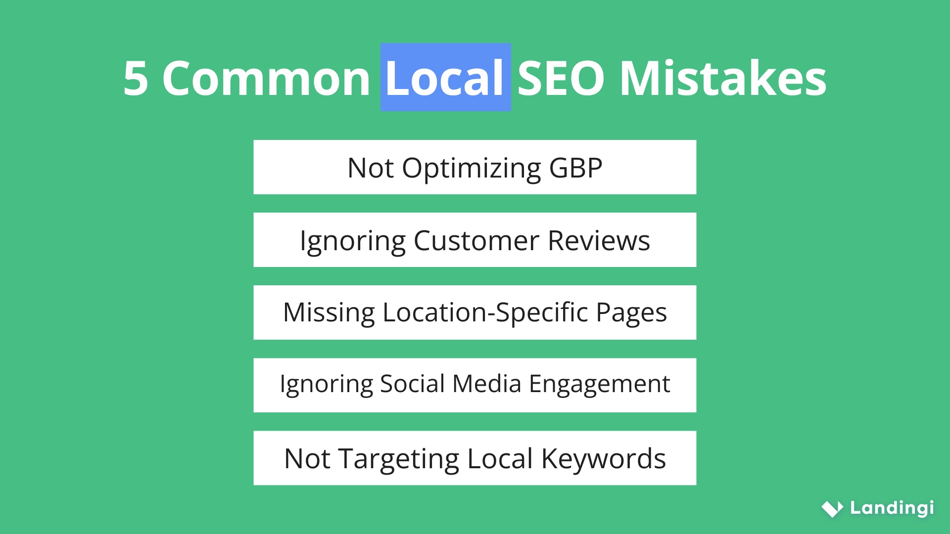 Erreurs courantes en mati&egrave;re de r&eacute;f&eacute;rencement local