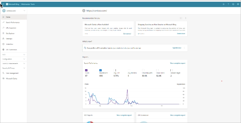 Bing Webmaster Tools