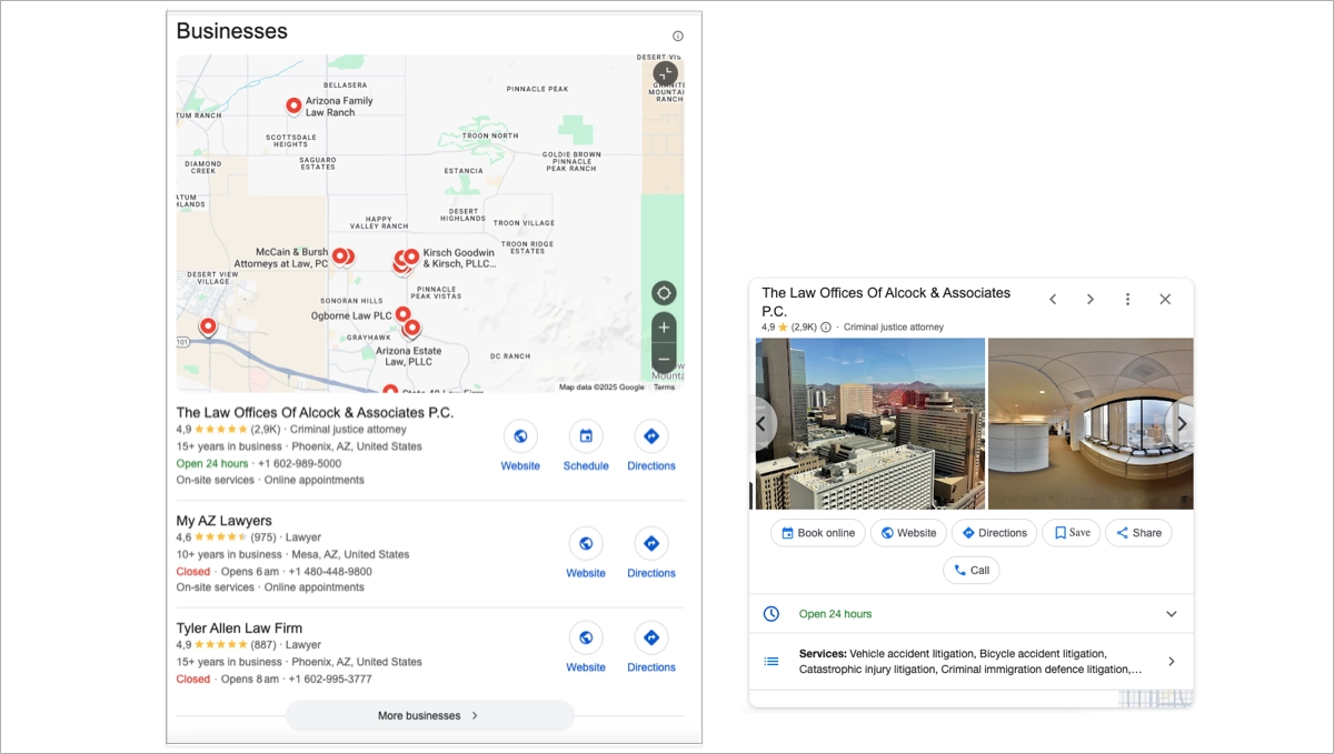 local pack; Google Business Profile