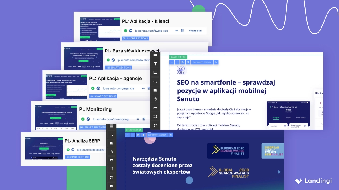 How Senuto uses Smart Sections