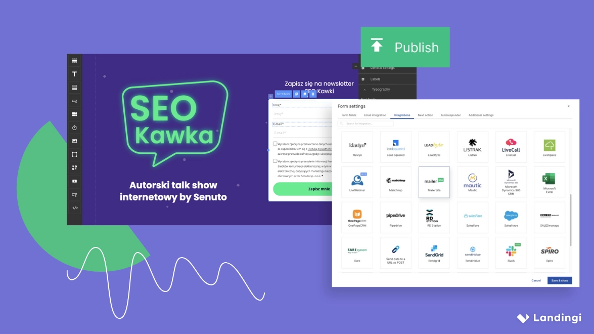 How Senuto connects landing pages with other tools