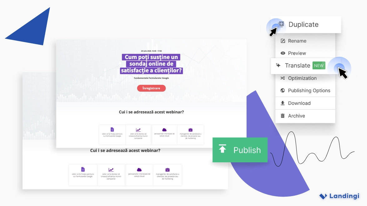 multi-language pages creation
