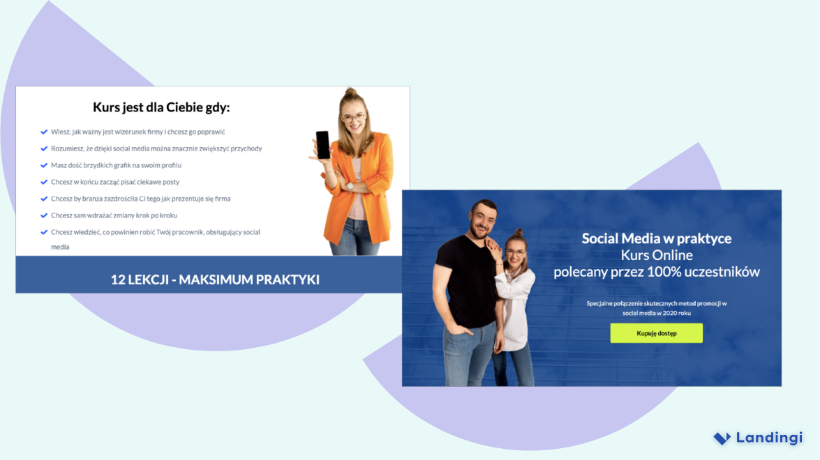 kaman landing page eksempler