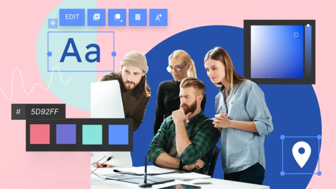 Landing pages built by human