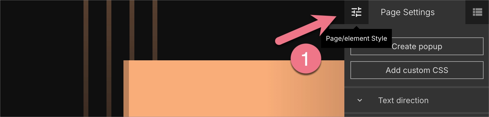 How to go back to Page Style