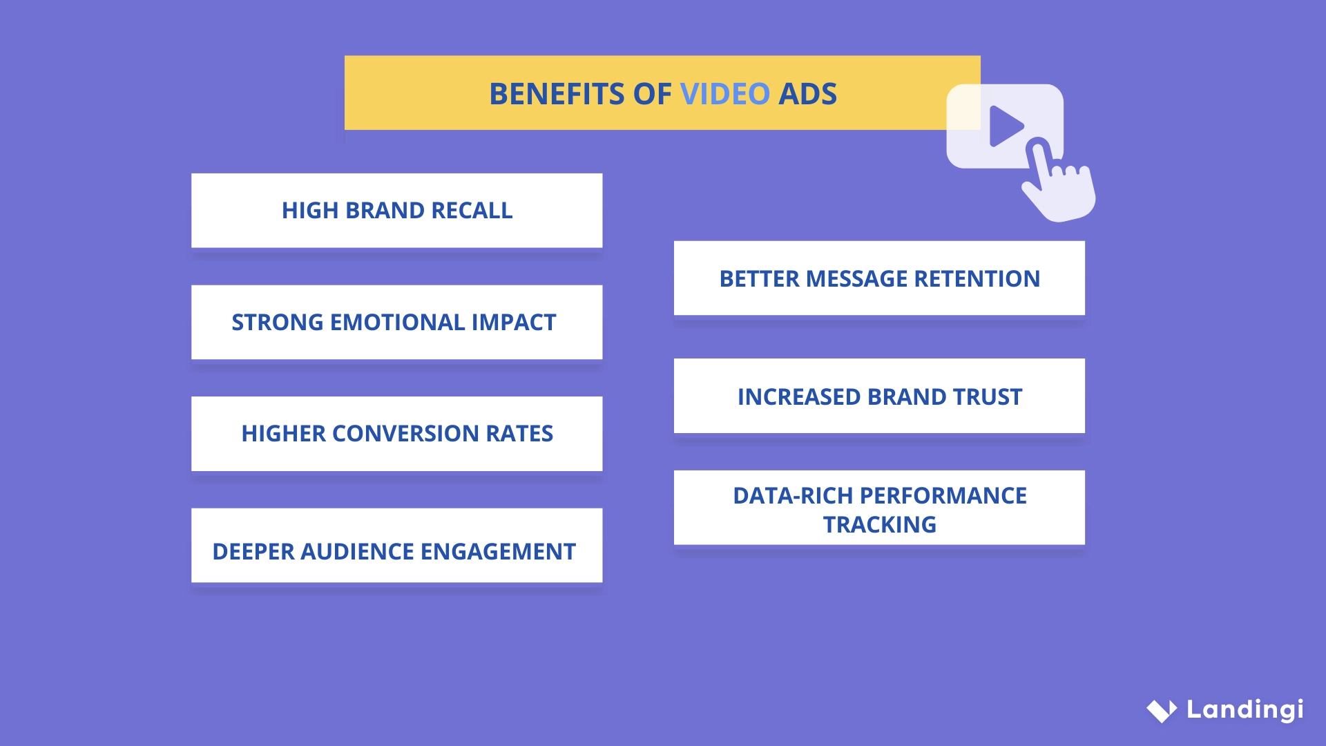 benefits of video ads &ndash; infographics