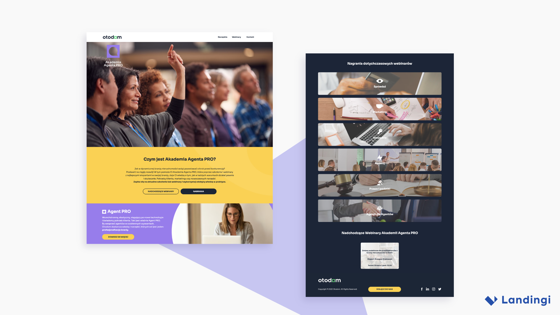 Otodom landing page example