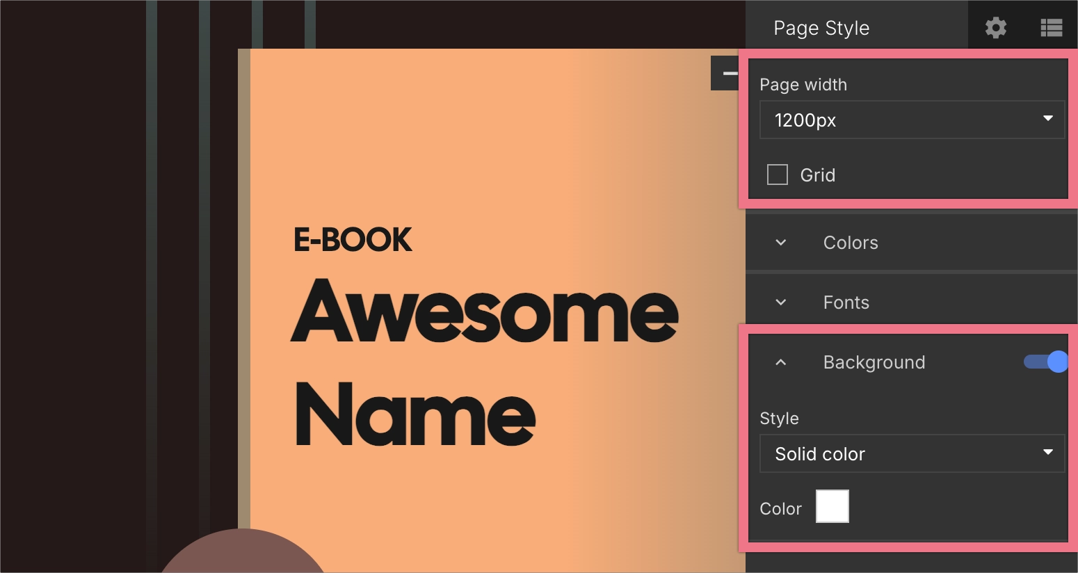 Other landing page global settings