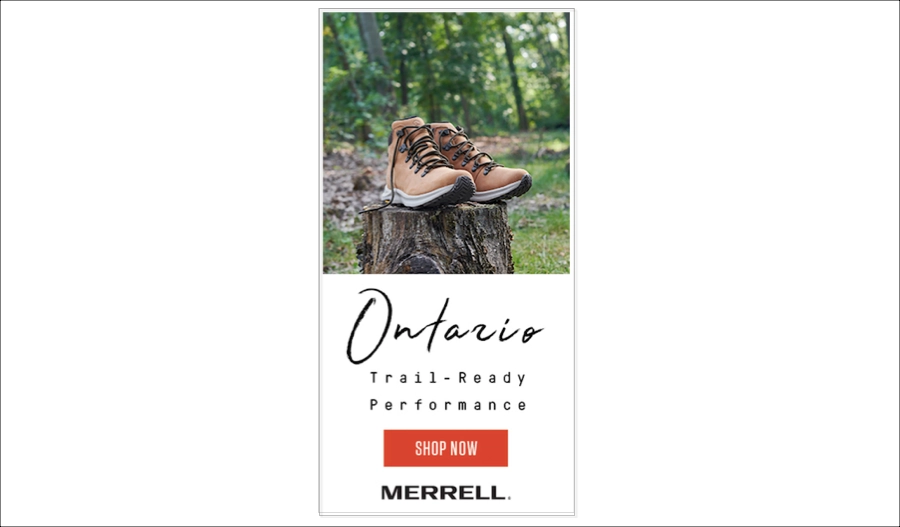 Best display ad examples &ndash; Merrell's sales ad