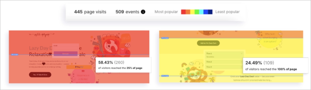 scroll map in Landingi