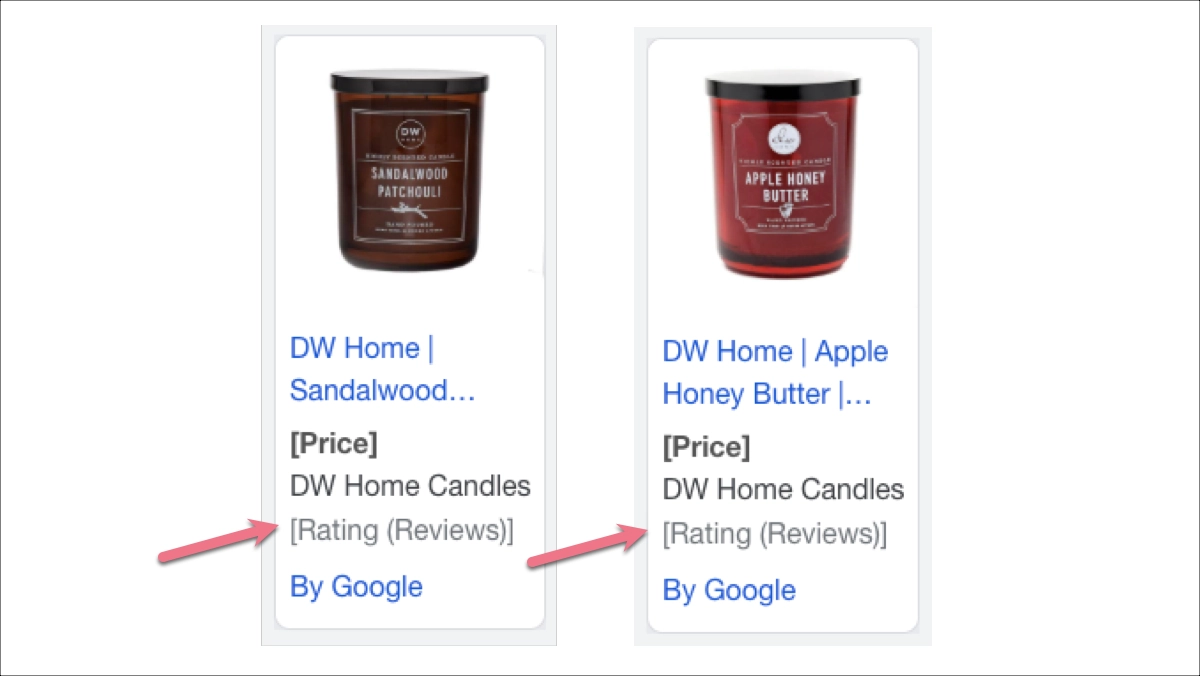digital advertising – well-structured Google Shopping Ad appearing in Google search results
