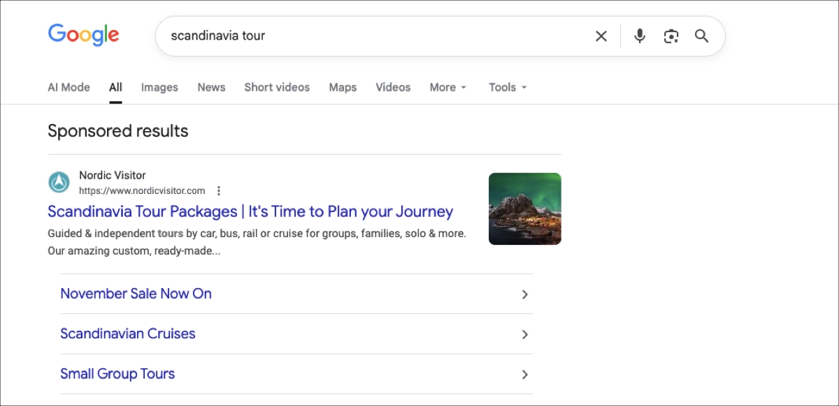 search ad headline - soft push
