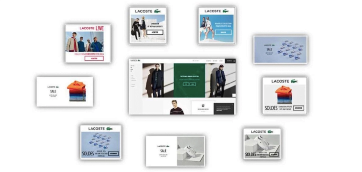 Lacoste – targeted display ads example
