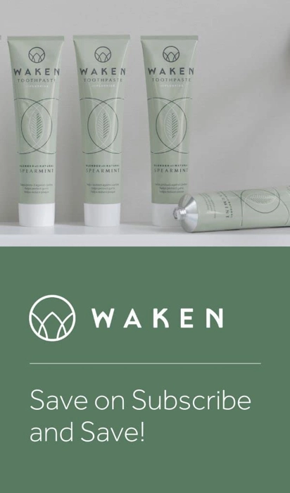 Display advertisement for toothpaste products.