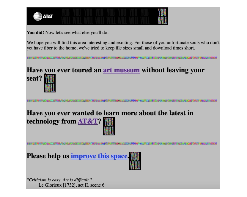 the first landing page