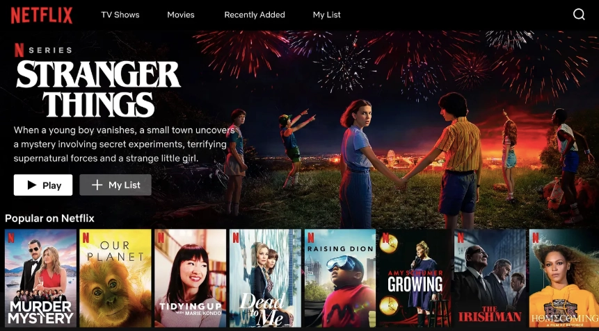 personalizacja oparta na zachowaniach – Netflix