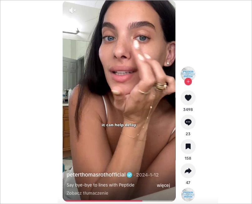 esempio di annuncio tiktok in-feed