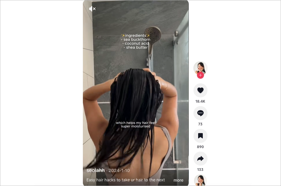 Esempio di annuncio tiktok spark