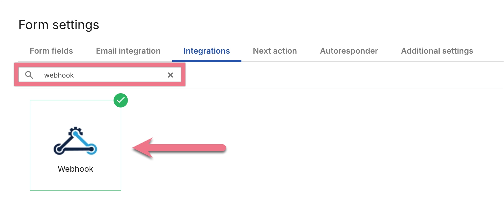 Webhook intregration in Landingi