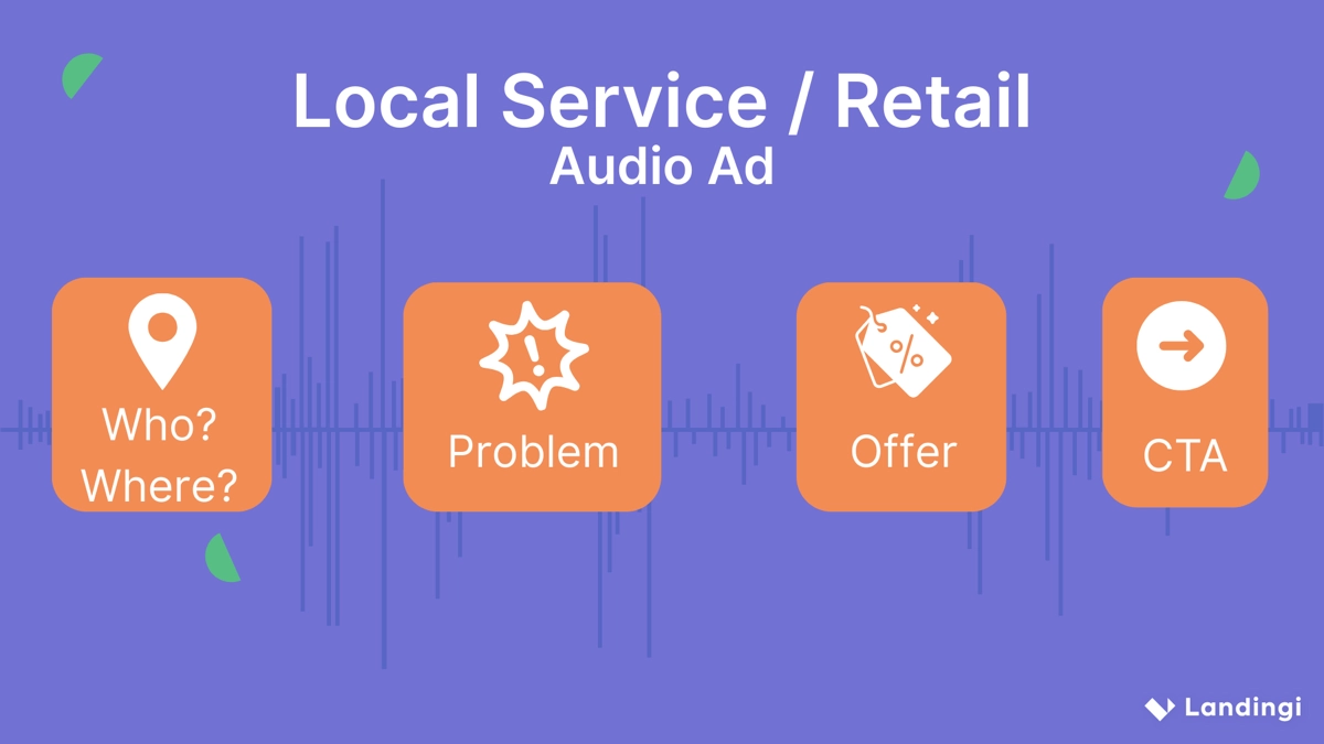 local service audio ad structure