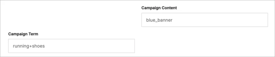 Pola Treść kampanii i Termin kampanii w Kreatorze UTM